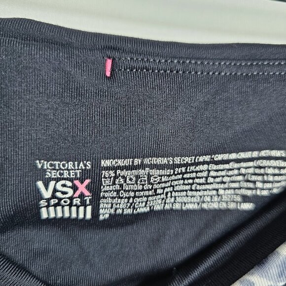 VICTORIA'S SECRET VSX SPORT Knockout Leggings GRAY BLACK size S Athleisure Cute - Picture 5 of 9